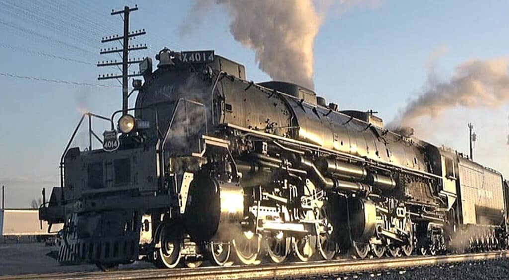 Restored Big Boy 4014 is at Evanston, Wyoming in 2019