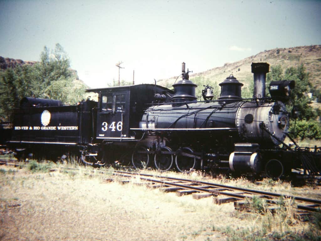 Rio Grande #346 prior to finding new home at the Colorado Railroad Museum.