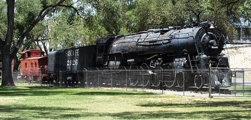 Santa Fe #2926 on display at Coronado Park in Albuquerque