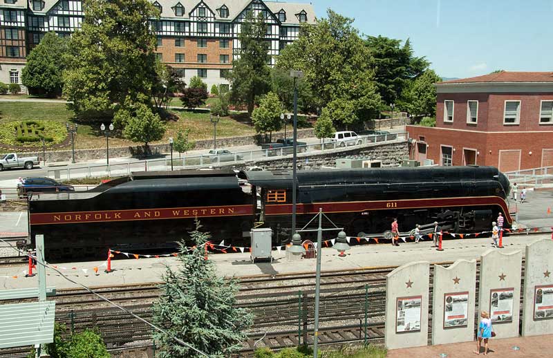 The Queen of Steam N&W #611 sits on display in 2010.