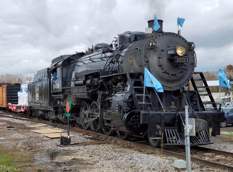 Soo Line #1003 runs excursions for the Steam Locomotive Heritage Association and can be found at the Wisconsin Automotive Museum when idle.