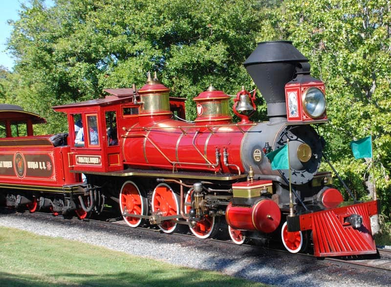 Walter E Disney, also known as Walt Disney Railroad Locomotive No. 1, touring Walt Disney World