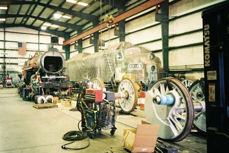 Southern #4501 undergoing restoration as part of Norfolk Southern's 21st Century Steam Program.