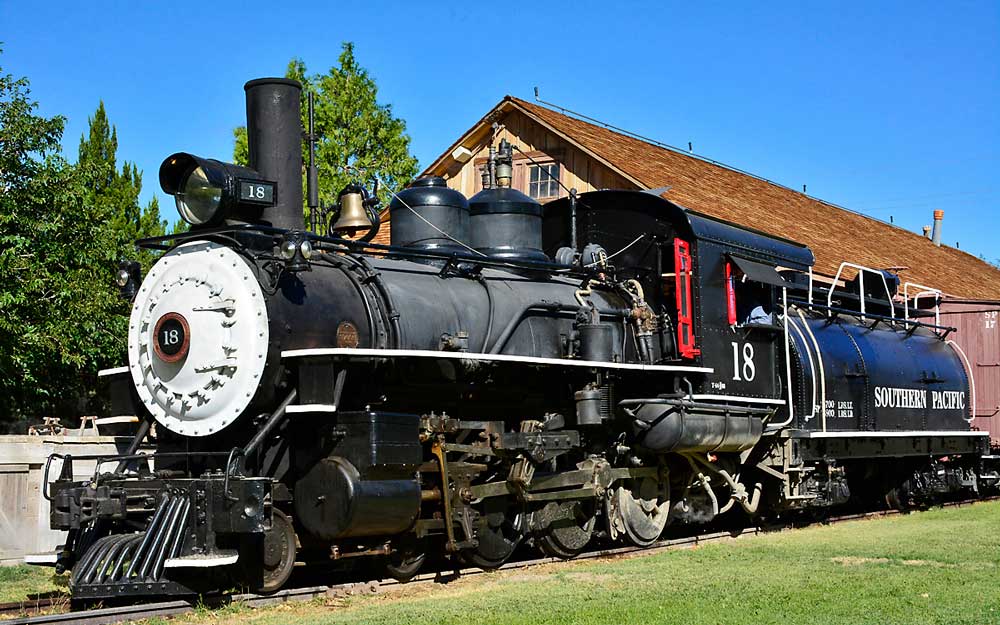 Southern Pacific #18 on display.