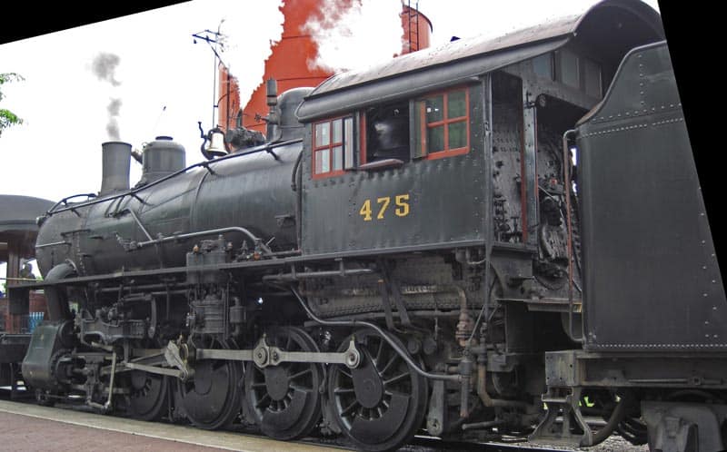 Strasburg #475 is the oldest steam locomotive on the Strasburg Rail Road.