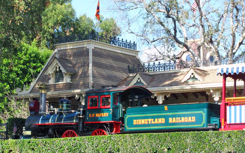 E.P. Ripley, also known as Disneyland Railroad #2, waiting for passengers.