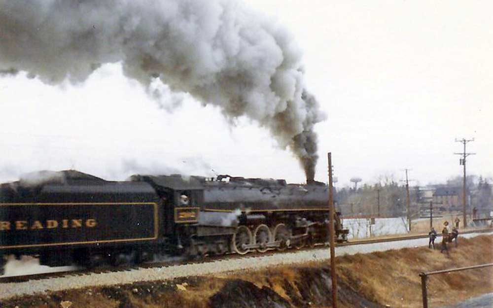 Reading #2102 operating in February 1972.