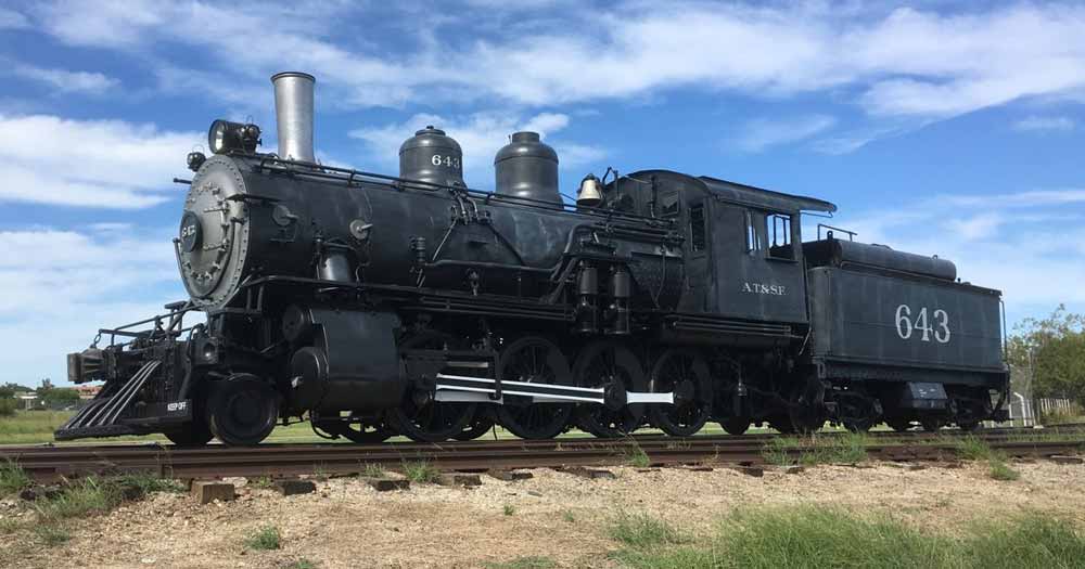 Today ATSF #643 sits on static display after a cosmetic restoration.