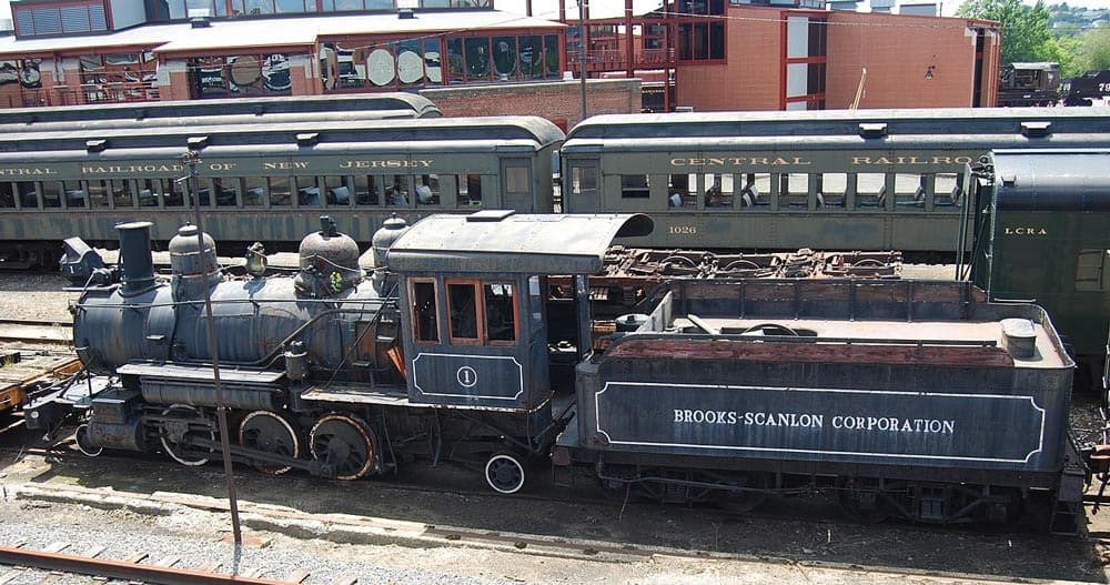 Brooks-Scanlon #1 on display at Steamtown in Pennsylvania.