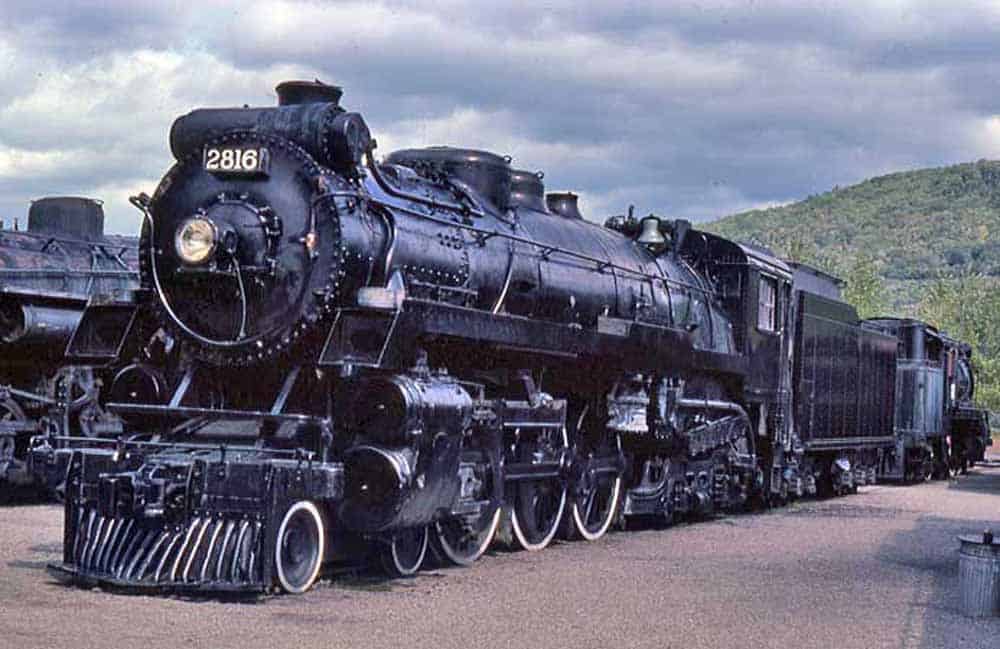 Canadian Pacific #2816 is a preserved Hudson type on display at Steamtown in Pennsylvania.