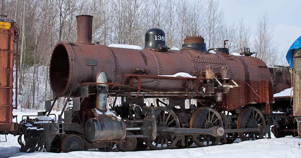 Chicago & North Western #1385 awaits restoration in 2010.