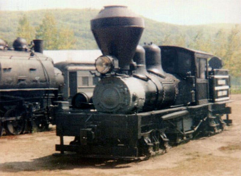 Meadow River Lumber (MRL) #1 is a two-truck Shay locomotive built in 1910. Today the locomotive is at Steamtown.