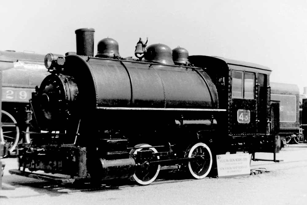 NHTR #43 started at the New Haven Trap Rock Company Railroad and eventually retired to the Steamtown National Historical Site.