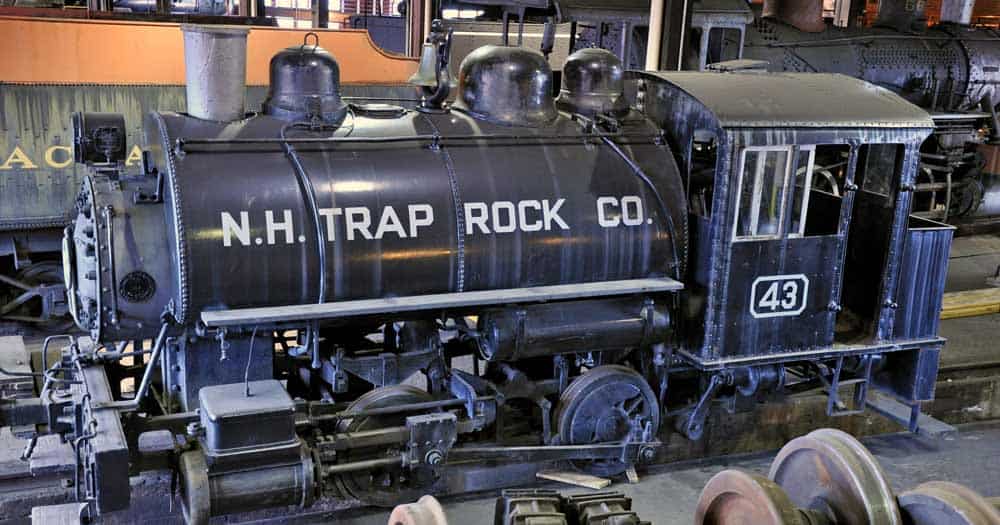 NHTR #43 receives much needed maintenance at the Steamtown shops.