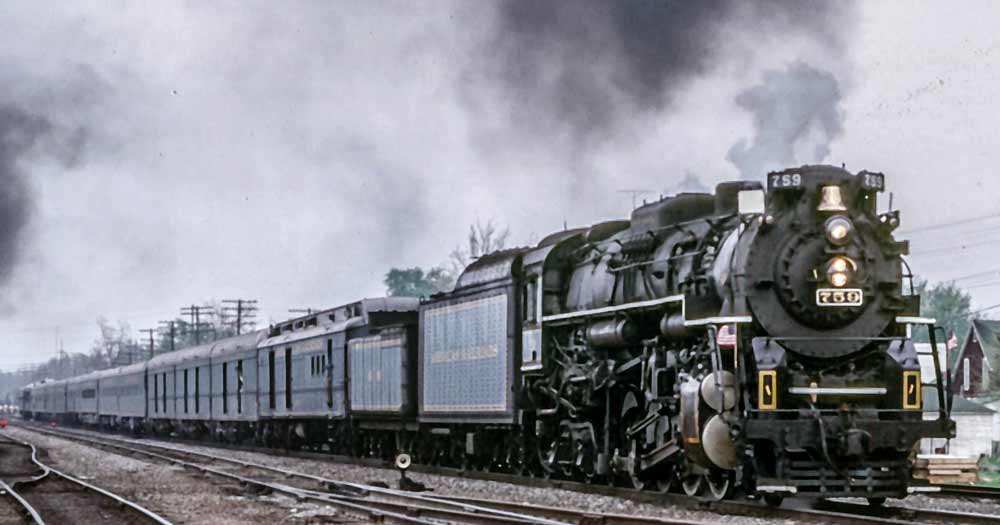 Nickel Plate #759 steaming up on the New York, Chicago & St. Louis Railroad.