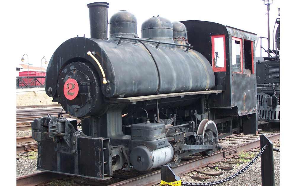 Bullard Company #2 on display at Steamtown.