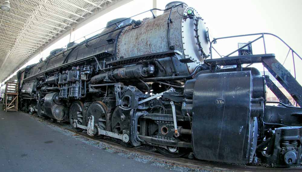 Norfolk & Western #2156 is the only surviving N&W Y5/Y6 class, the massive 2-8-8-2 steam locomotives.