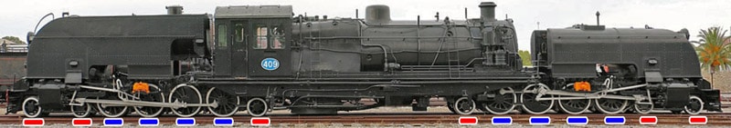 South Australian Railways Beyer-Garratt 400 Class, number 409. Preserved at the National Railway Museum, Port Adelaide, South Australia, Australia.