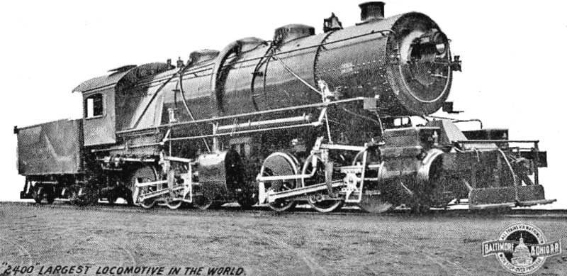 The first Mallet articulated in the United States. "Old Maude" is a direct predecessor of the 2-6-6-2 wheel arrangement. 