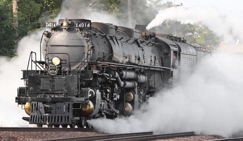 Big Boy 4014 visits Poplar Bluff, Missouri Saturday morning, August 28th on her 2021 tour. Author and railfan Ralph Hughes was one of the many hundreds who came out to see 4014.