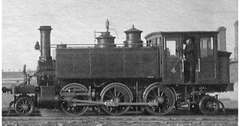 Grant Locomotive Works engine that was built in 1887 and shipped to China.