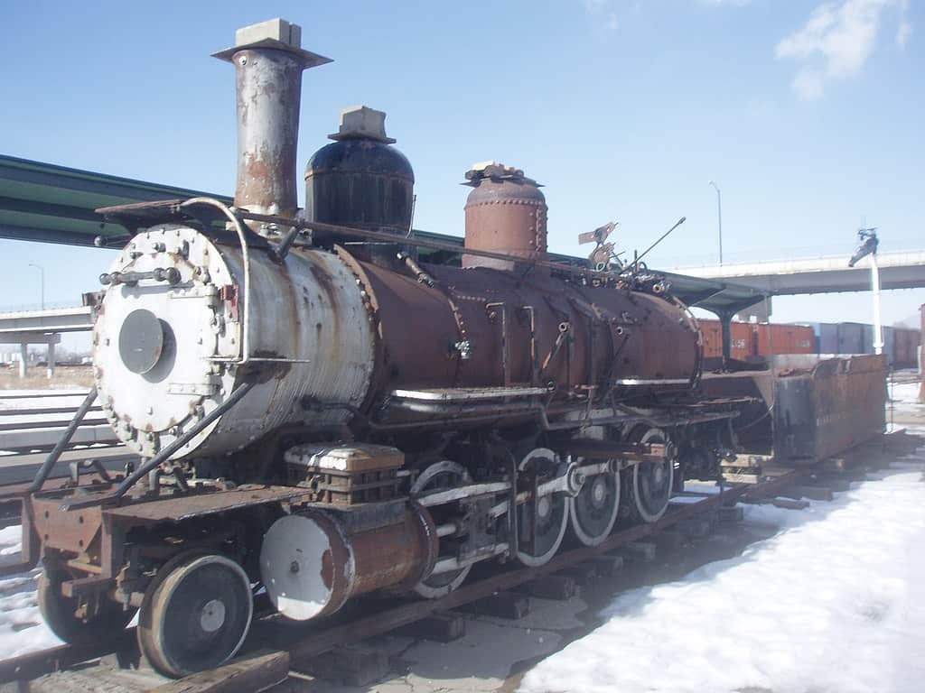 D&RGW #223 was built by Grant Locomotive Works. Now she waits for restoration.